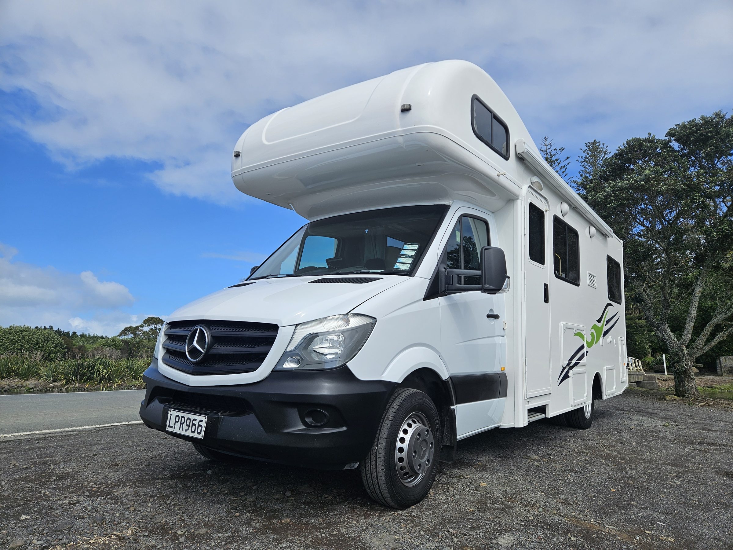2018 Mercedes Sprinter Talvor 4 Berth Motorhome Auckland, Front Three Quarter