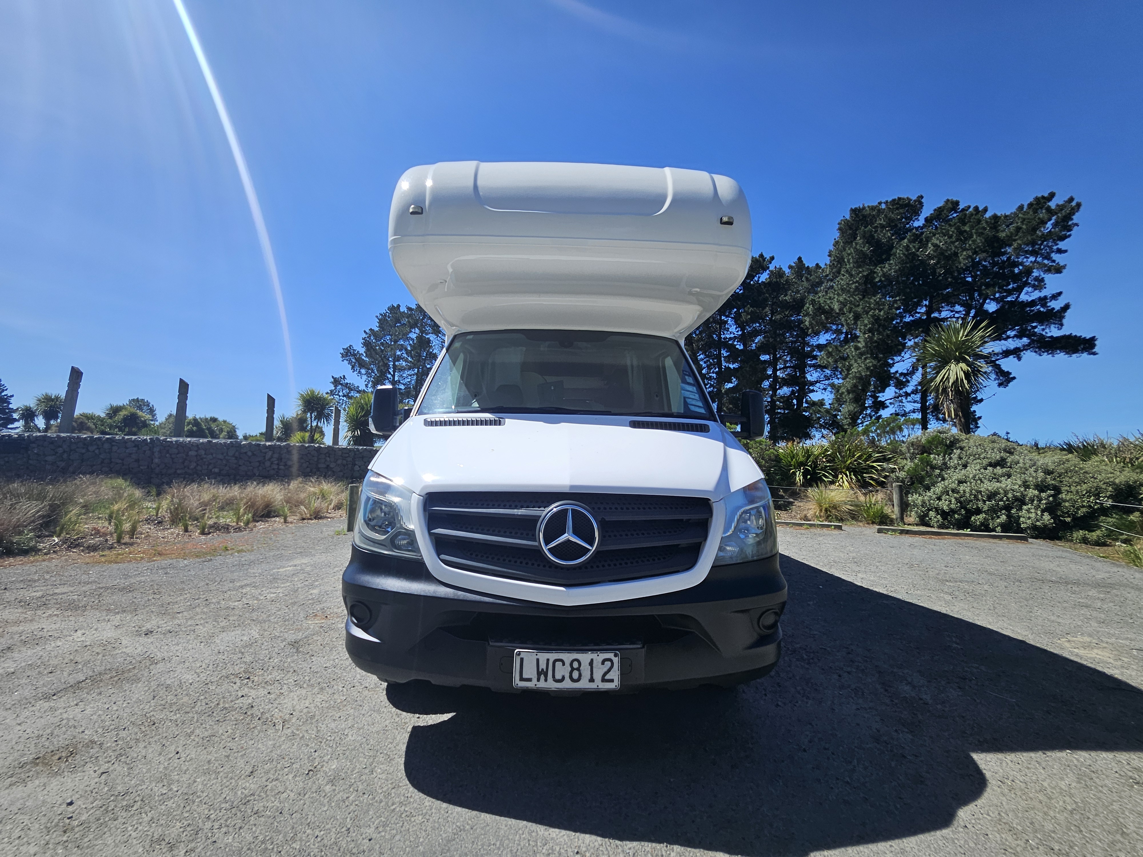 2018 Mercedes Sprinter 4 Berth Motorhome Christchurch, Front View