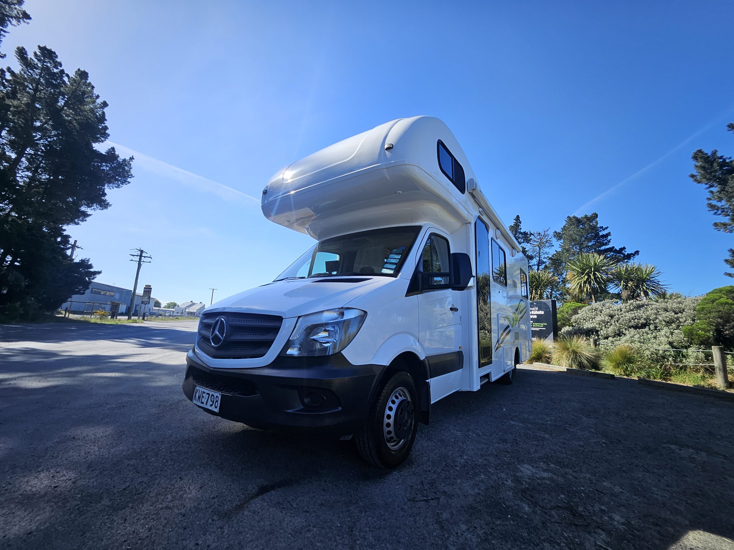 2017 Mercedes Sprinter Talvor 6 Berth Motorhome Christchurch, Front Passenger Side View
