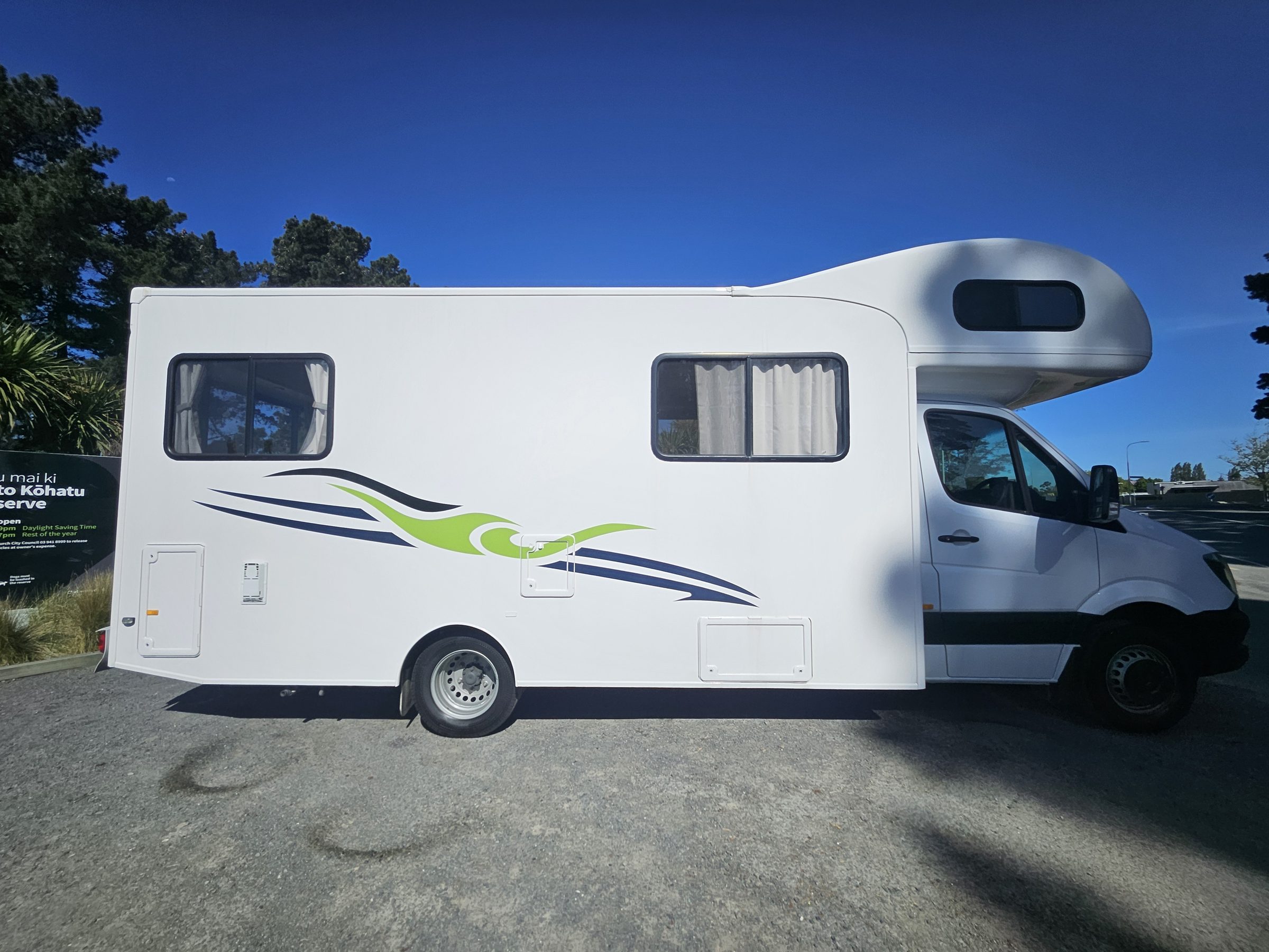 2017 Mercedes Sprinter Talvor 6 Berth Motorhome Christchurch, Driver Side Profile