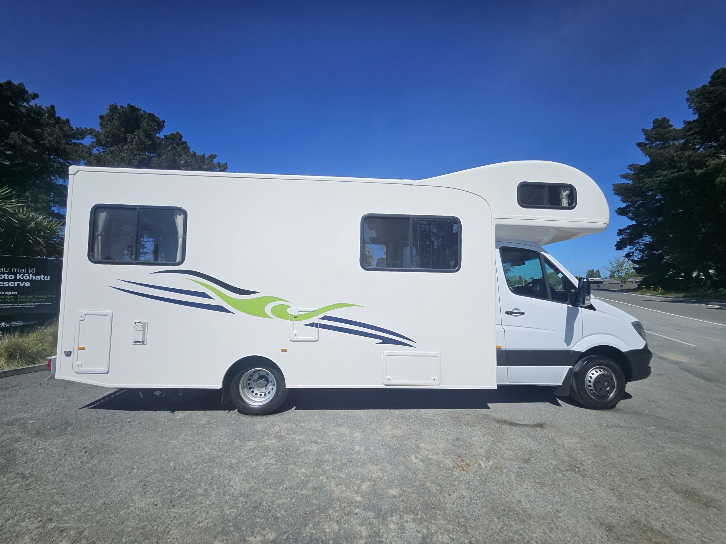 2017 Mercedes Sprinter Talvor 6 Berth Motorhome Christchurch, Side Profile