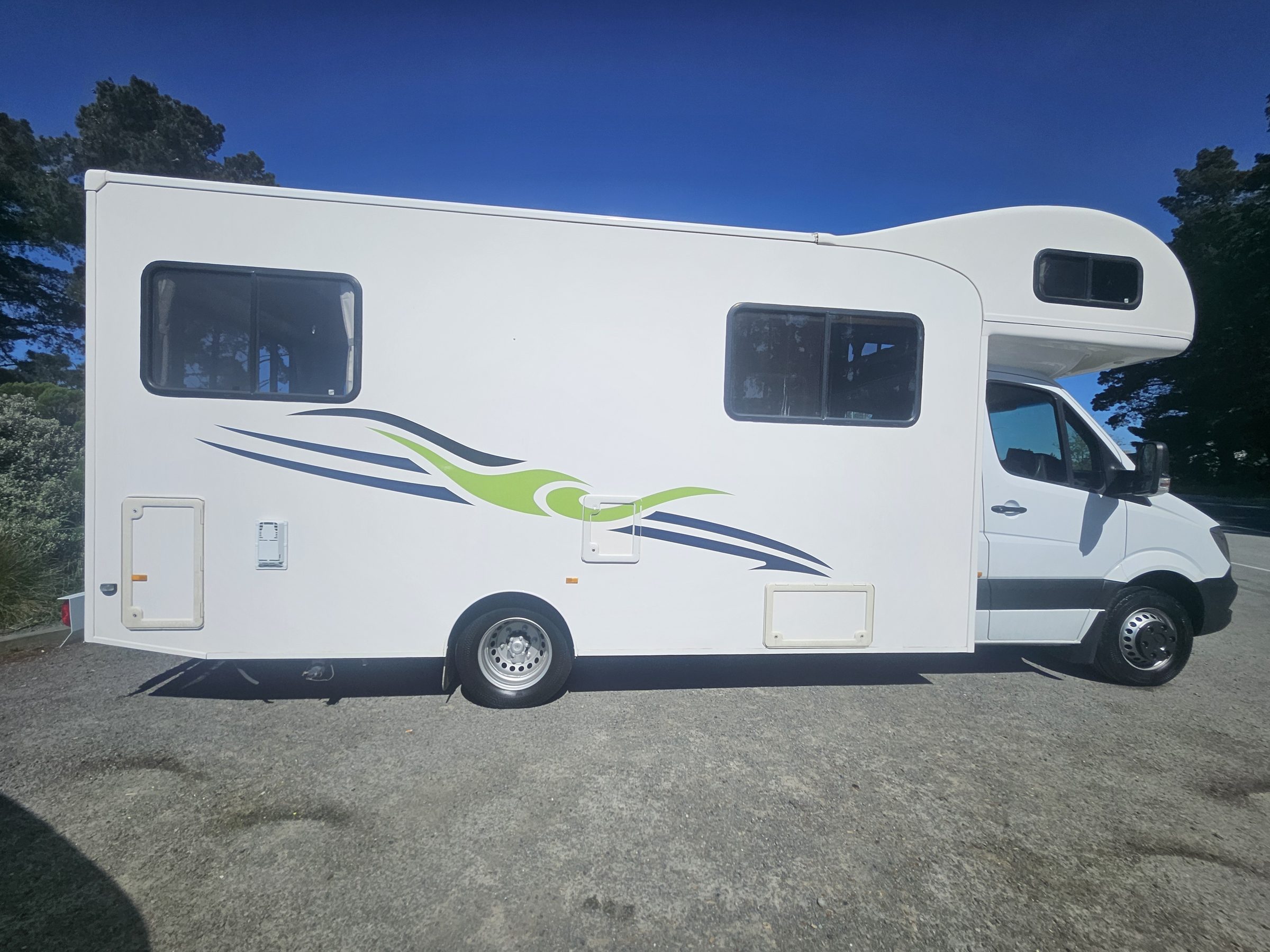 2018 Mercedes Sprinter Talvor 6 Berth Motorhome Christchurch, Side Profile