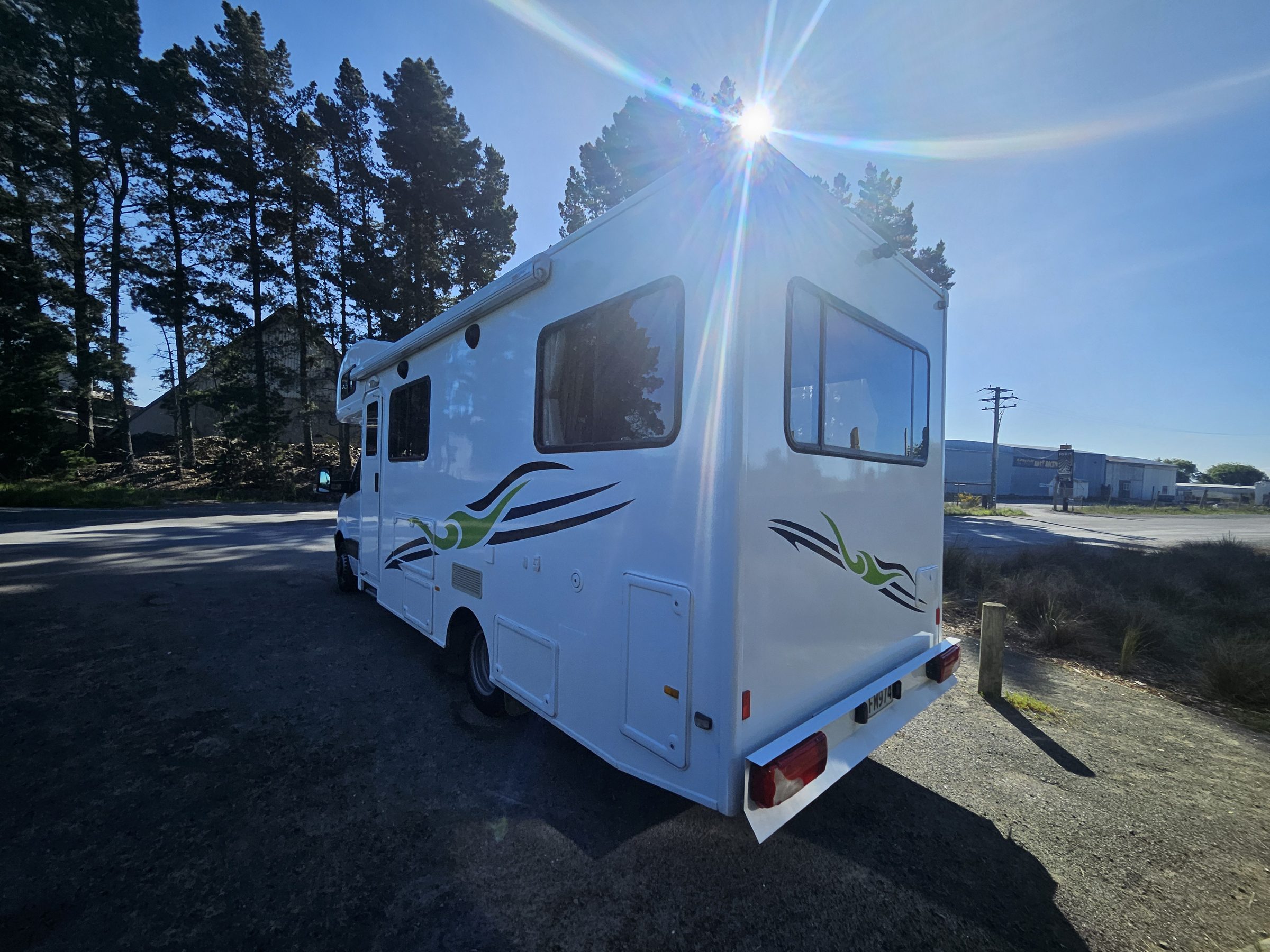 2018 Mercedes Sprinter Talvor 6 Berth Motorhome Christchurch, Rear Three Quarter