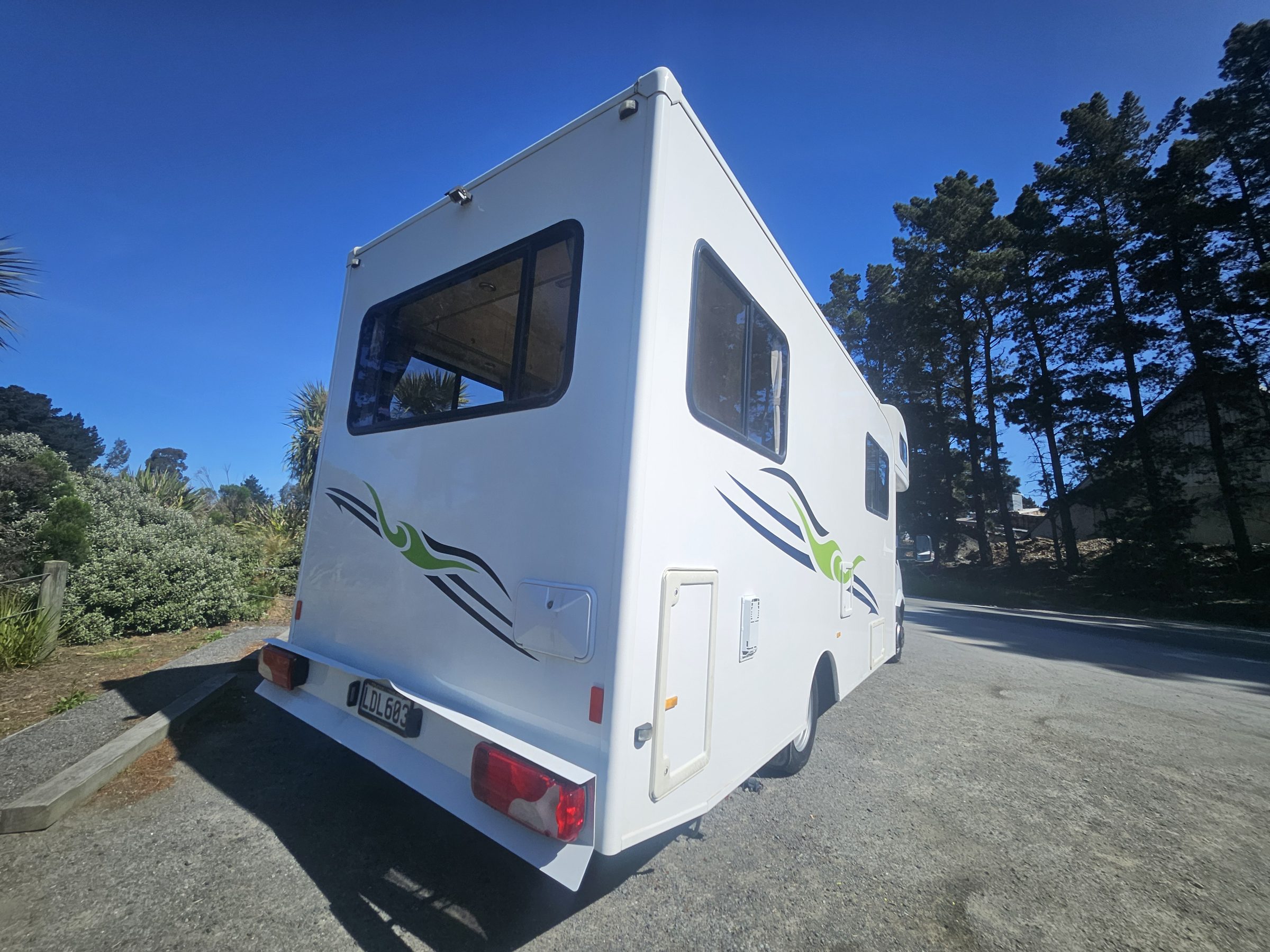 2018 Mercedes Sprinter Talvor 6 Berth Motorhome Christchurch, Rear Three Quarter