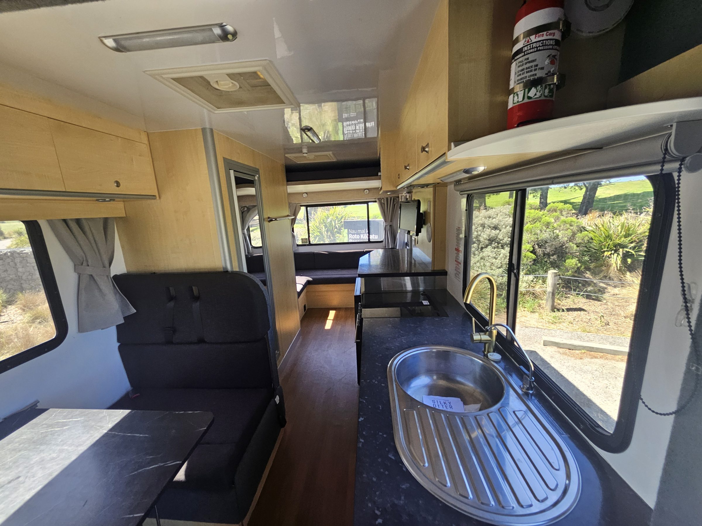 2018 Mercedes Sprinter 4 Berth Motorhome Christchurch, Kitchen Through to Rear Lounge
