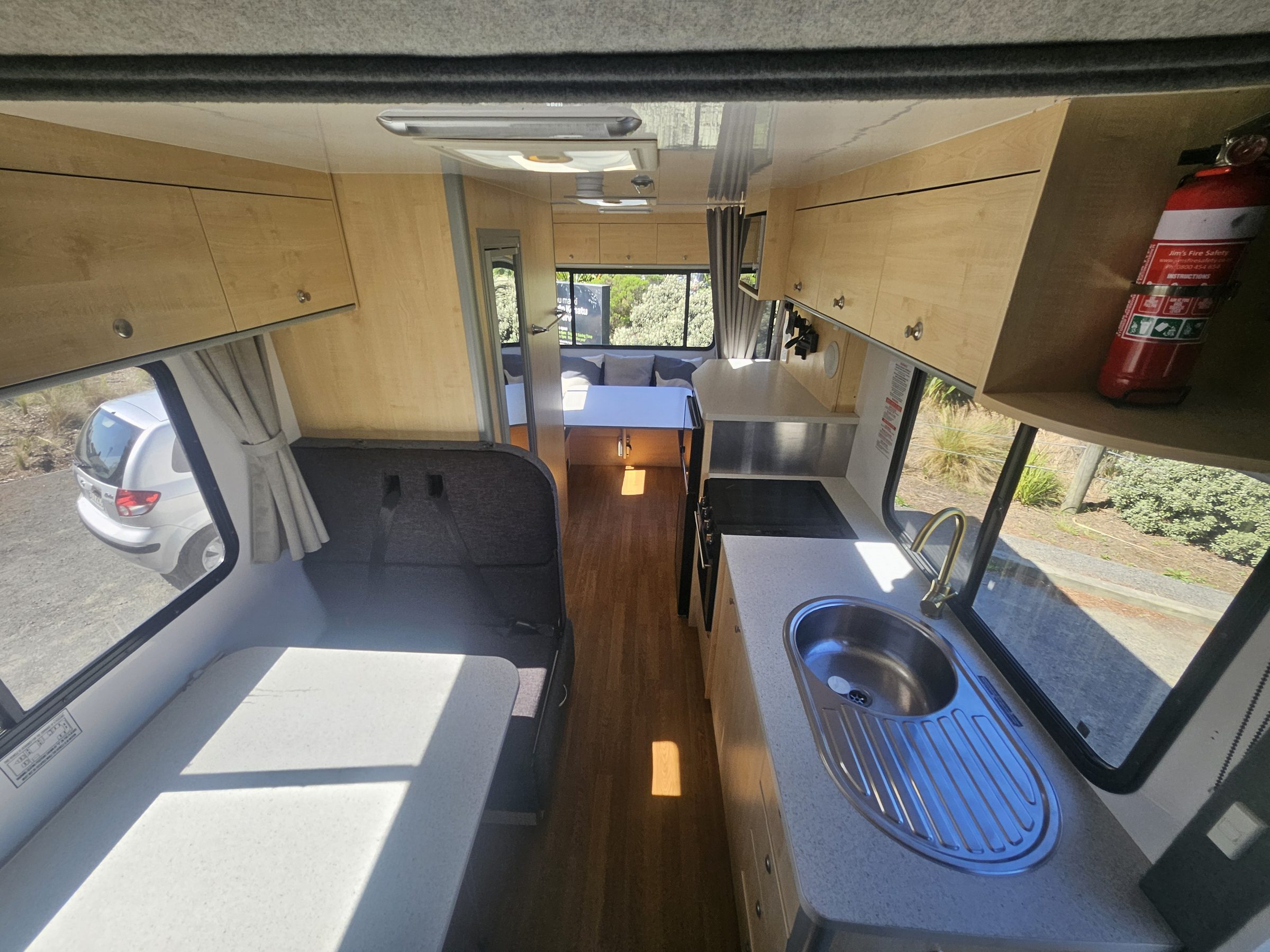 2018 Mercedes Sprinter Talvor 6 Berth Motorhome Christchurch, Kitchen Through to Rear Lounge