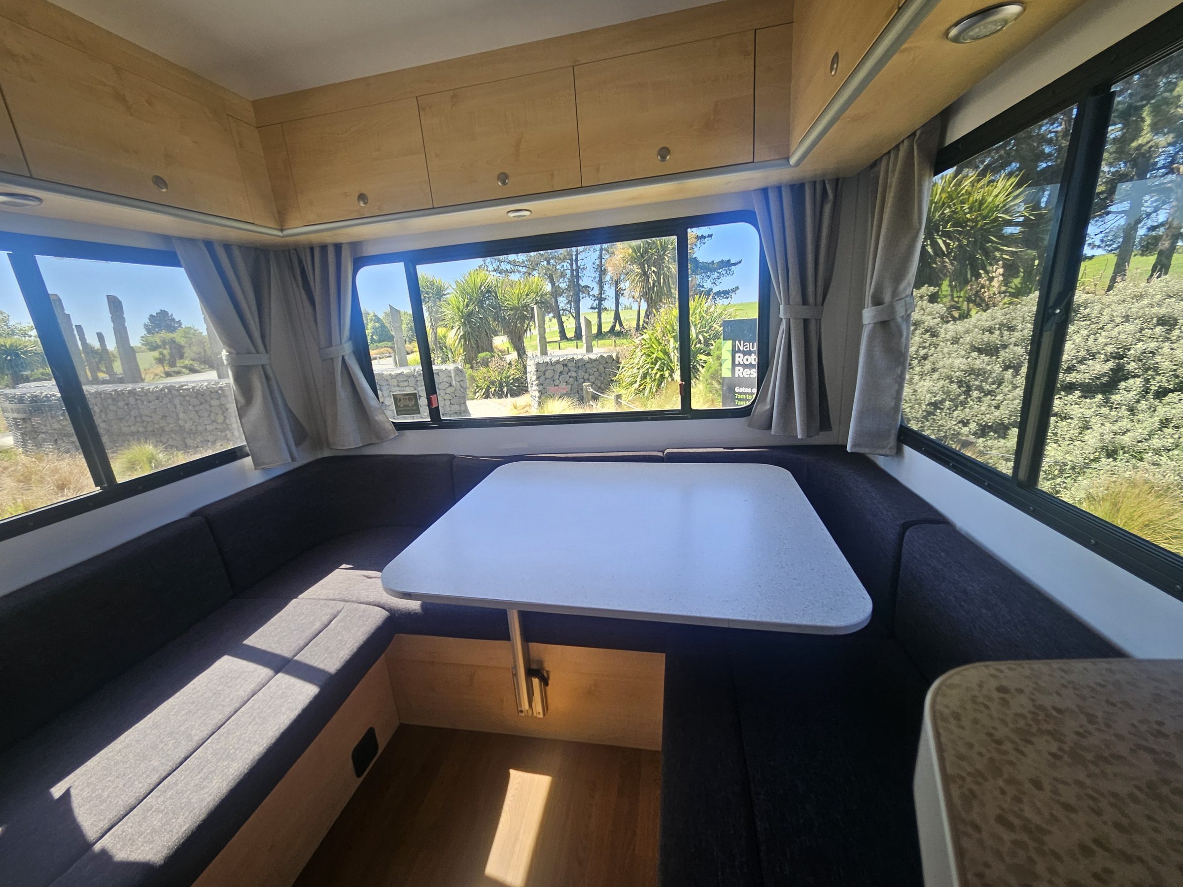 2017 Mercedes Sprinter Talvor 6 Berth Motorhome Christchurch, Rear U Shaped Lounge