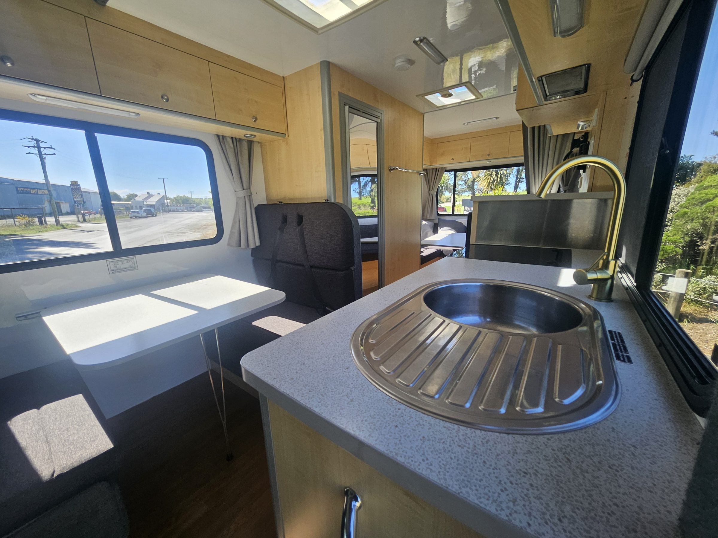2018 Mercedes Sprinter Talvor 6 Berth Motorhome Christchurch, Kitchen Sink and Bench