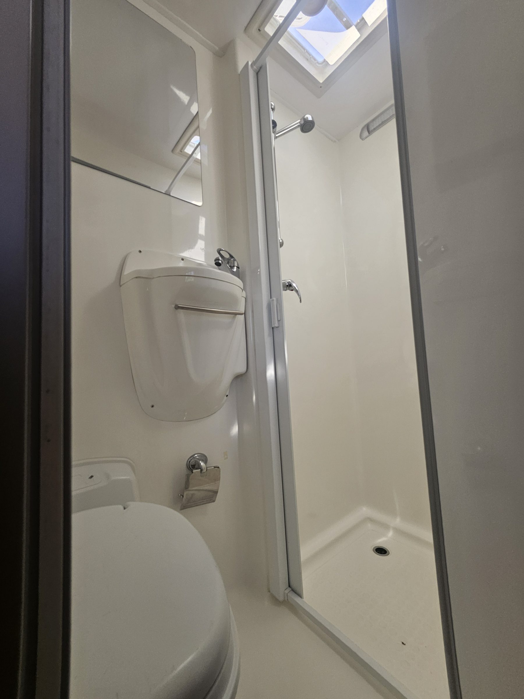 2017 Mercedes Sprinter Talvor 6 Berth Motorhome Christchurch, Bathroom With Shower and Toilet