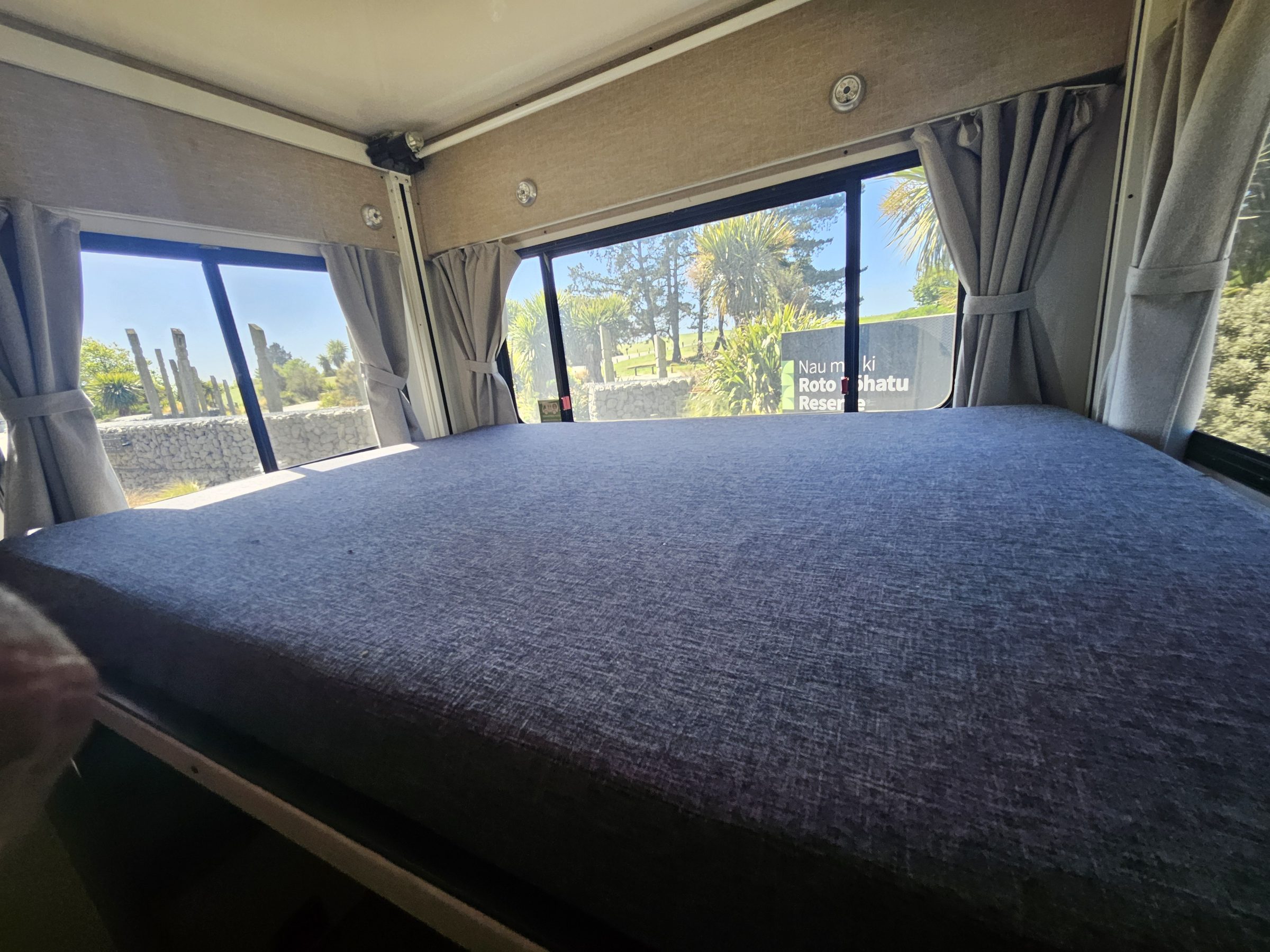 2018 Mercedes Sprinter 4 Berth Motorhome Christchurch, Electric Drop Down Double Bed