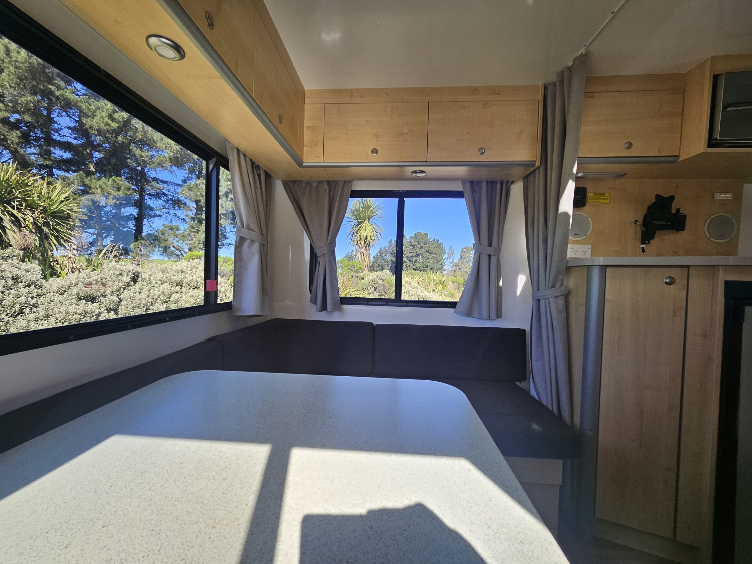 2017 Mercedes Sprinter Talvor 6 Berth Motorhome Christchurch, Rear U Shaped Lounge