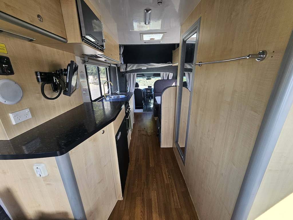 2018 Mercedes Sprinter Talvor 4 Berth Motorhome Auckland, Interior Looking Towards Cab