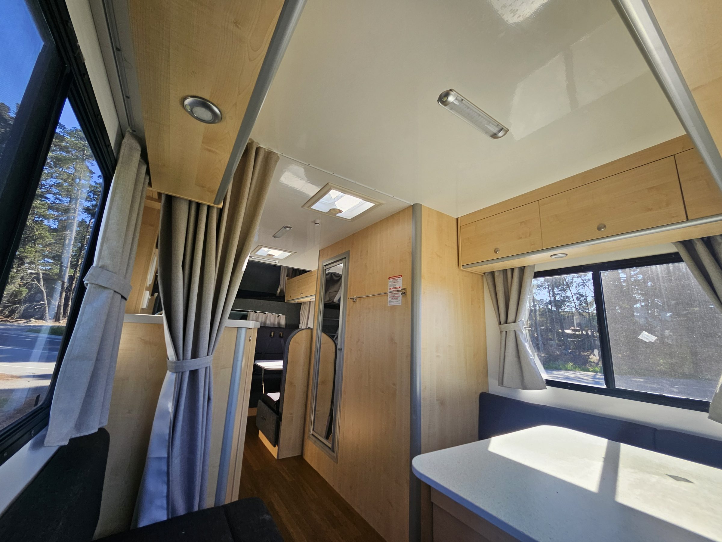 2017 Mercedes Sprinter Talvor 6 Berth Motorhome Christchurch, Wardrobe and Bathroom Door